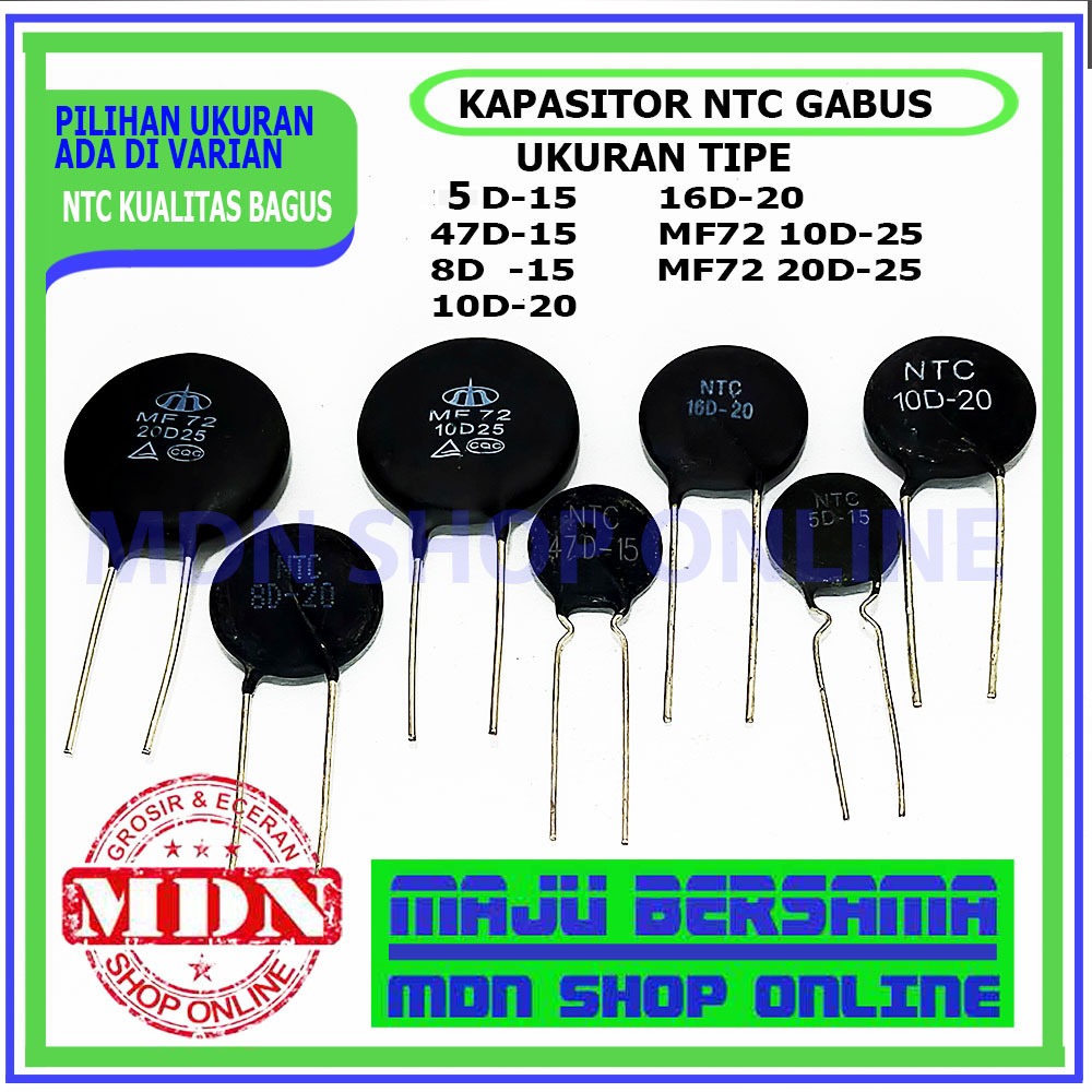 NTC 5D-15 47D-15 8D-20 10D-20 16D-20 10D-25 20D-25 / MF 72 10D-25 MF72-20D-25