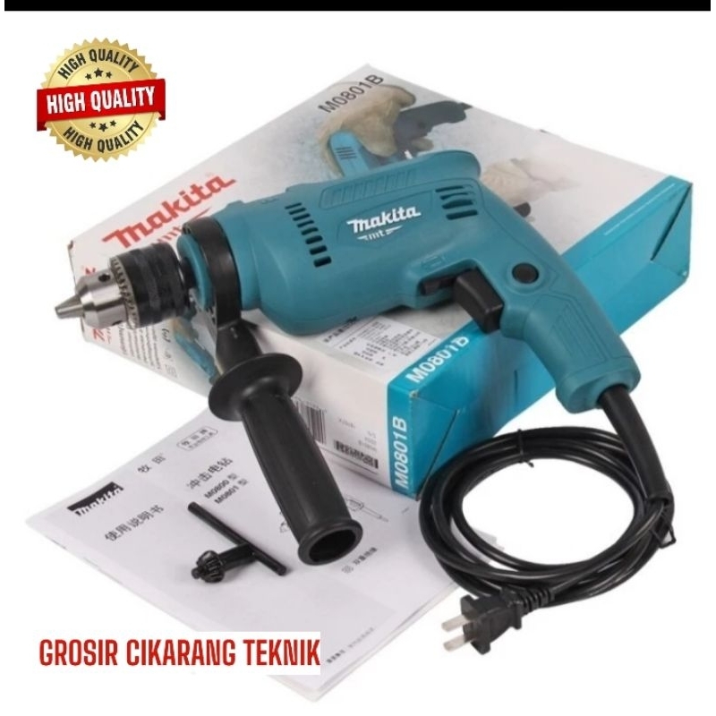 Mesin bor MAKITA 13 mm mesin bor bolak balik hammer drill makita