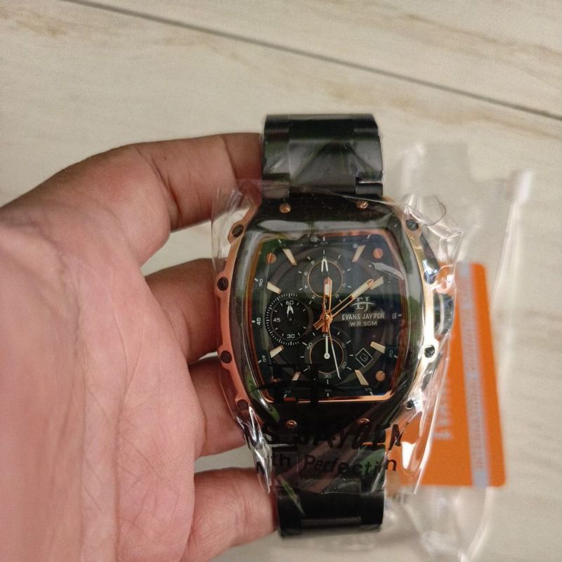 Beli 1 gratis 1 Jam tangan Chronograph EJ Evan Jayden new original seri EJ 9599