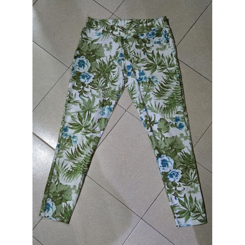 Celana 7/8 katun stretch/ celana katun/ celana panjang motif/ celana panjang wanita