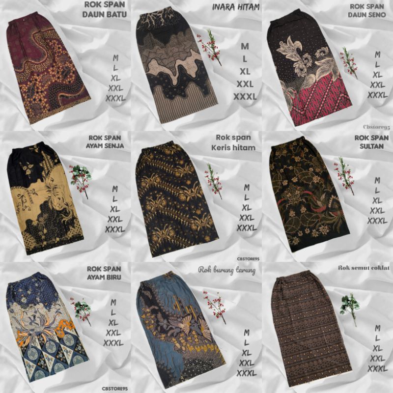 Promo SPAN BATIK Rok span batik bawahan kebaya wisuda modern ukuran M hingga XXXL BATIK BAWAHAN KEBA