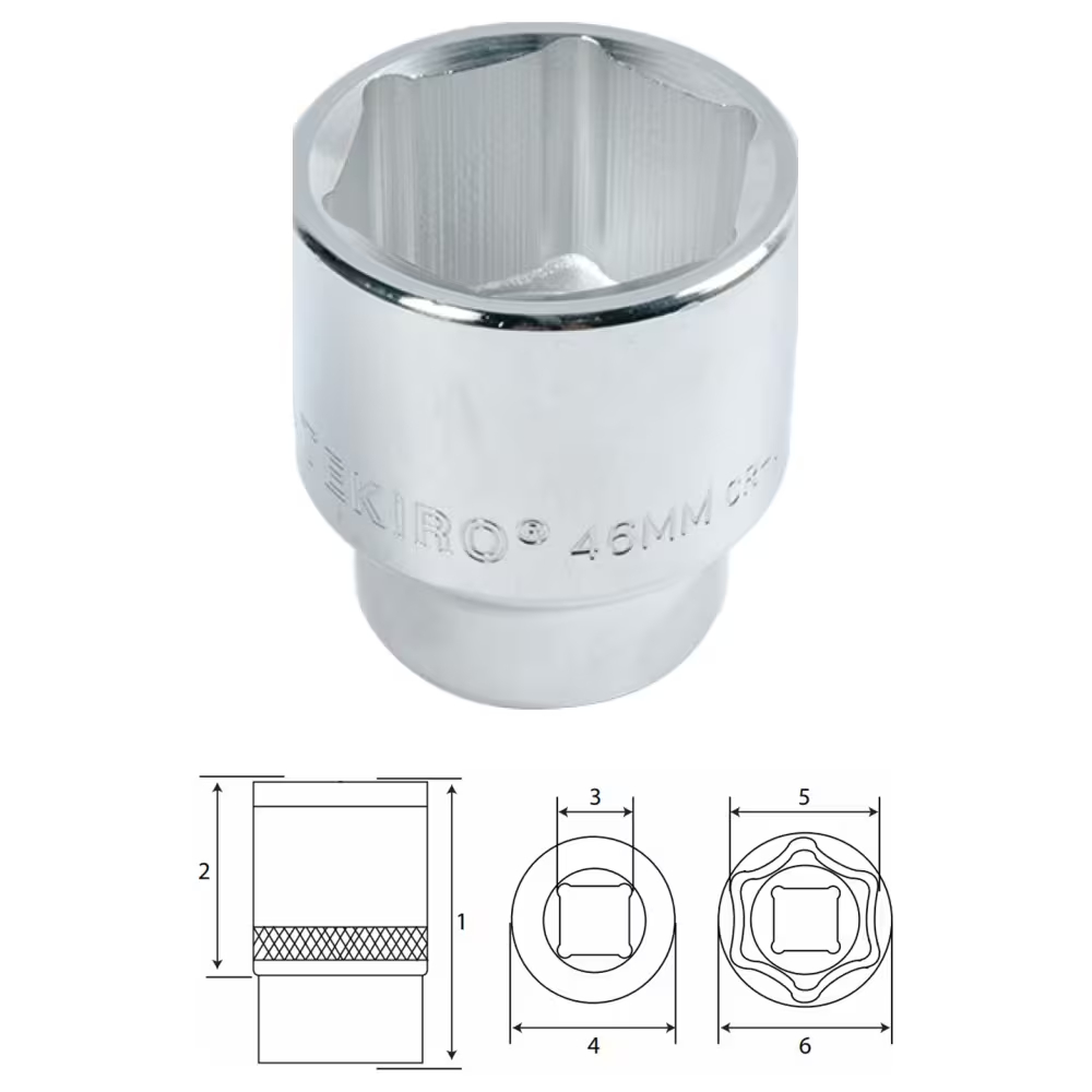 TEKIRO Mata Sock 3/4 Inch 6 PT 46mm / DR. 3/4" 6PT 46 mm SC-SC0438