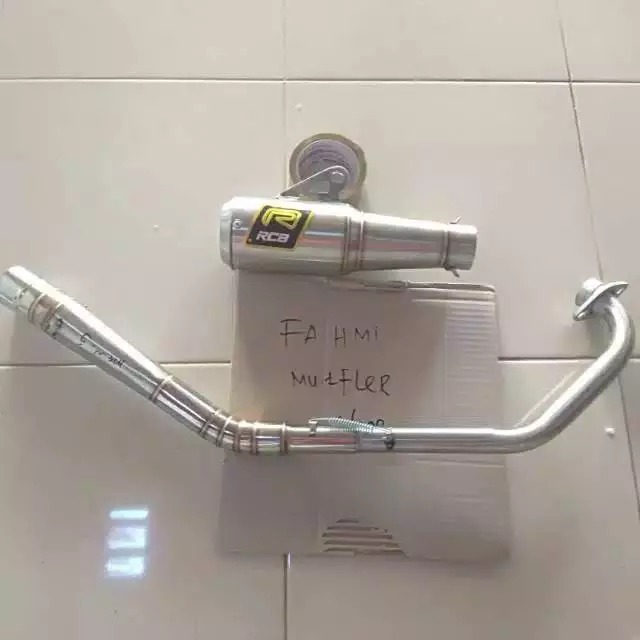 knalpot rcb road race for jupiter mx 135new .mx 135 old leher jentar