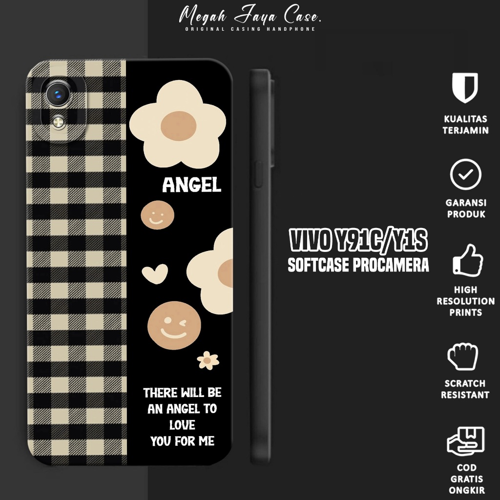 Softcase Hp VIVO Y91C / VIVO Y1S - Case VIVO Y1S / VIVO Y91C Motif BUNGA - Silikon Hp VIVO Y91C - So