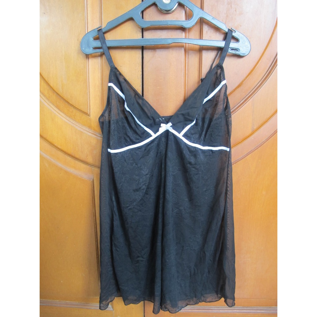 TANKTOP LINGERIE PEREMPUAN BLK LACE SIZE 2XL