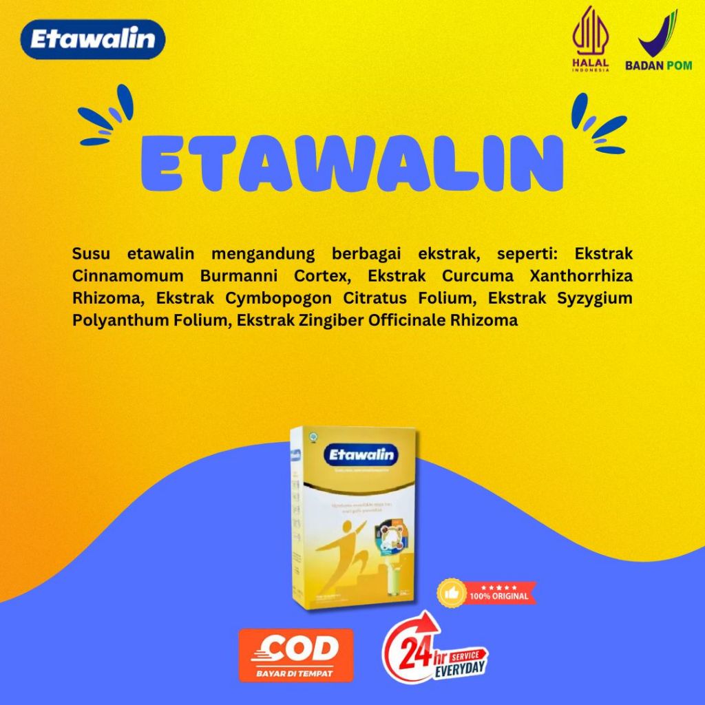 

ETAWALIN Original Paket 200g - Bantu Atasi Nyeri Sendi dan Asam Urat