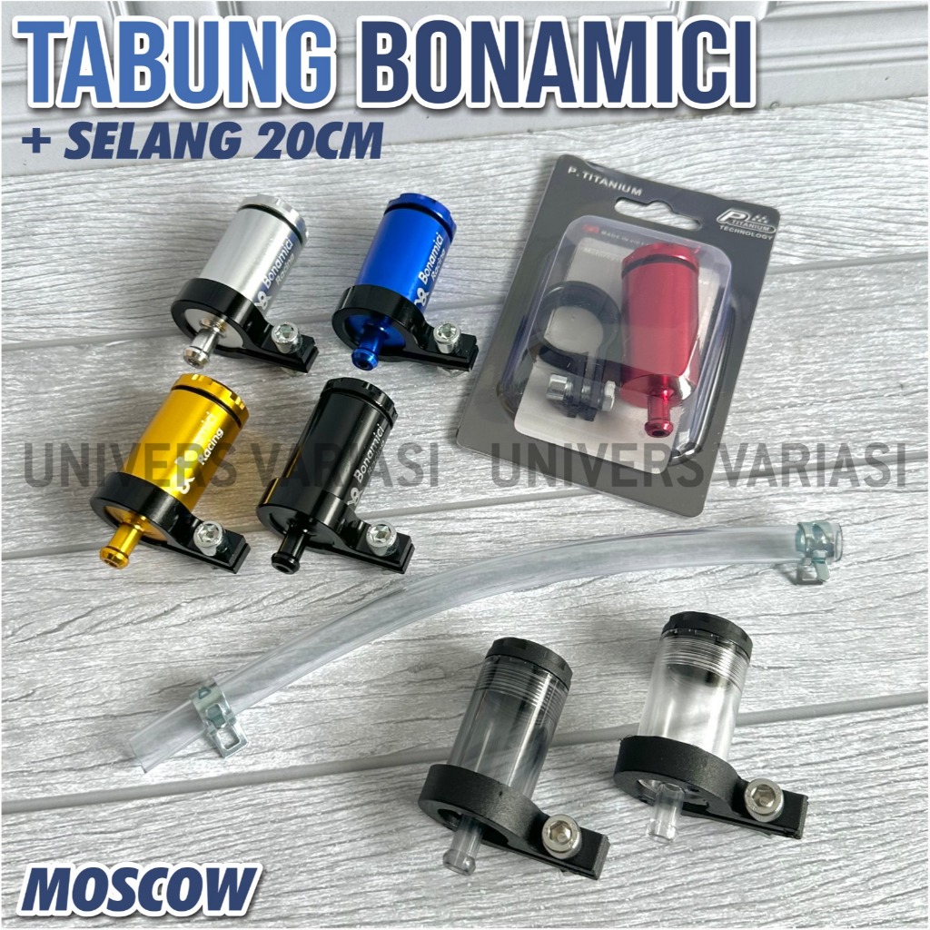 TABUNG MINYAK REM BONAMICI TABUNG MASTER REM DEPAN ATAS ORIGINAL CNC dan ABS PLASTIK + BREKET BAUT F