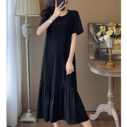 PAKAIAN DASTER IBU HAMIL MODEL RUFFLE LENGAN PENDEK BAHAN HYGT SEXY HARGA TERJANGKAU