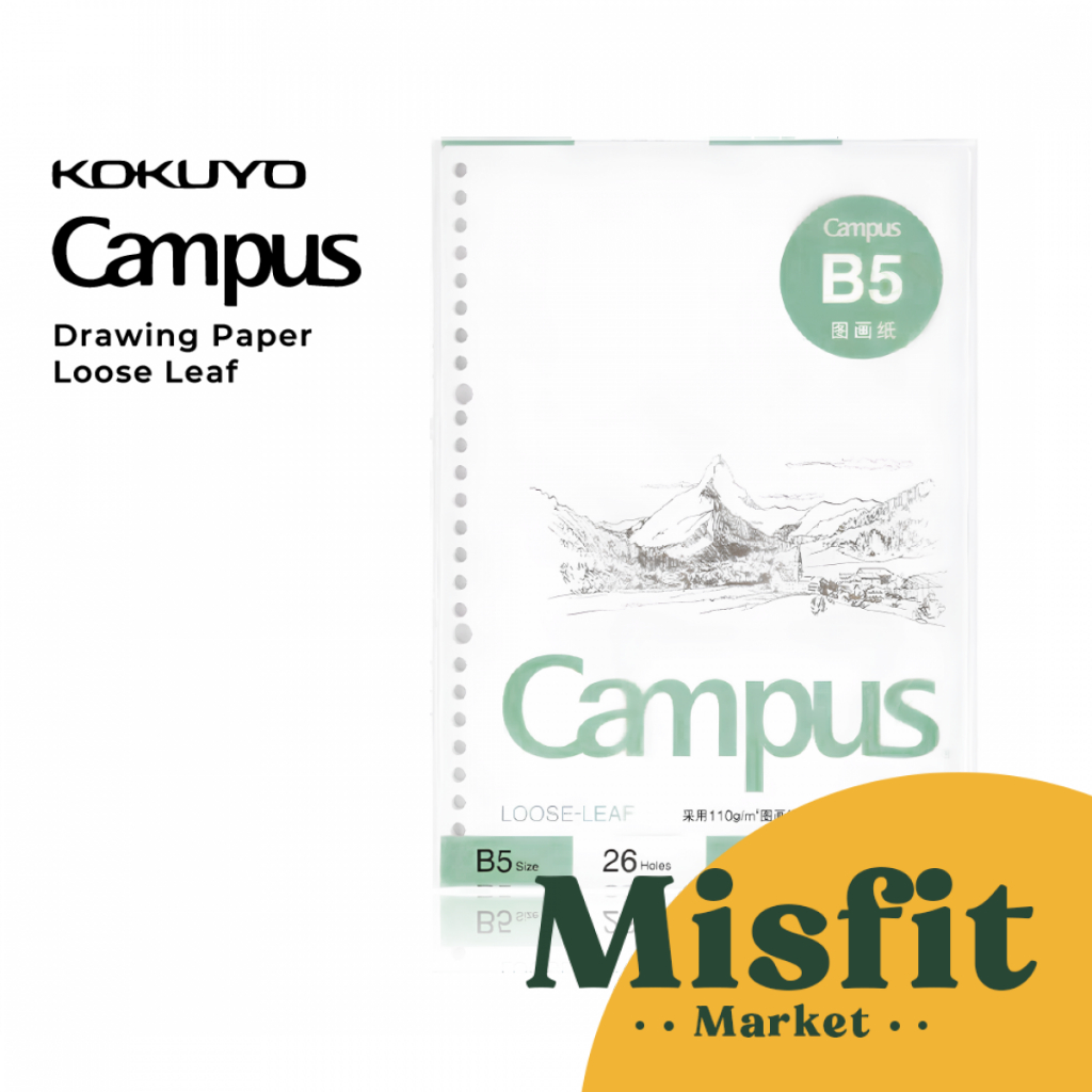 

Kokuyo Campus Drawing Paper Loose Leaf B5 Kertas Buku Gambar Sketch