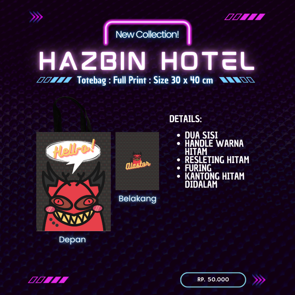Hazbin Hotel | Alastor Totebag