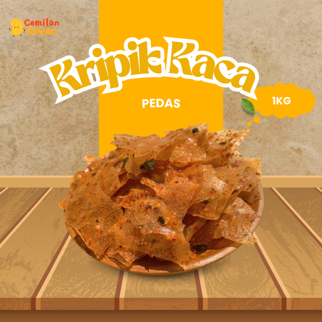 

Cemilan Kawan - Keripik Kaca Pedas 1kg Snack Kiloan