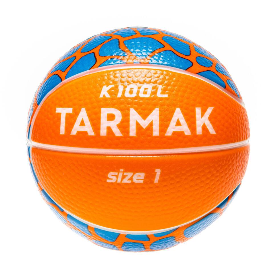 Decathlon Tarmak Bola Basket Anak Size 1 Mini Foam K100 - Orange/Biru - 8734220