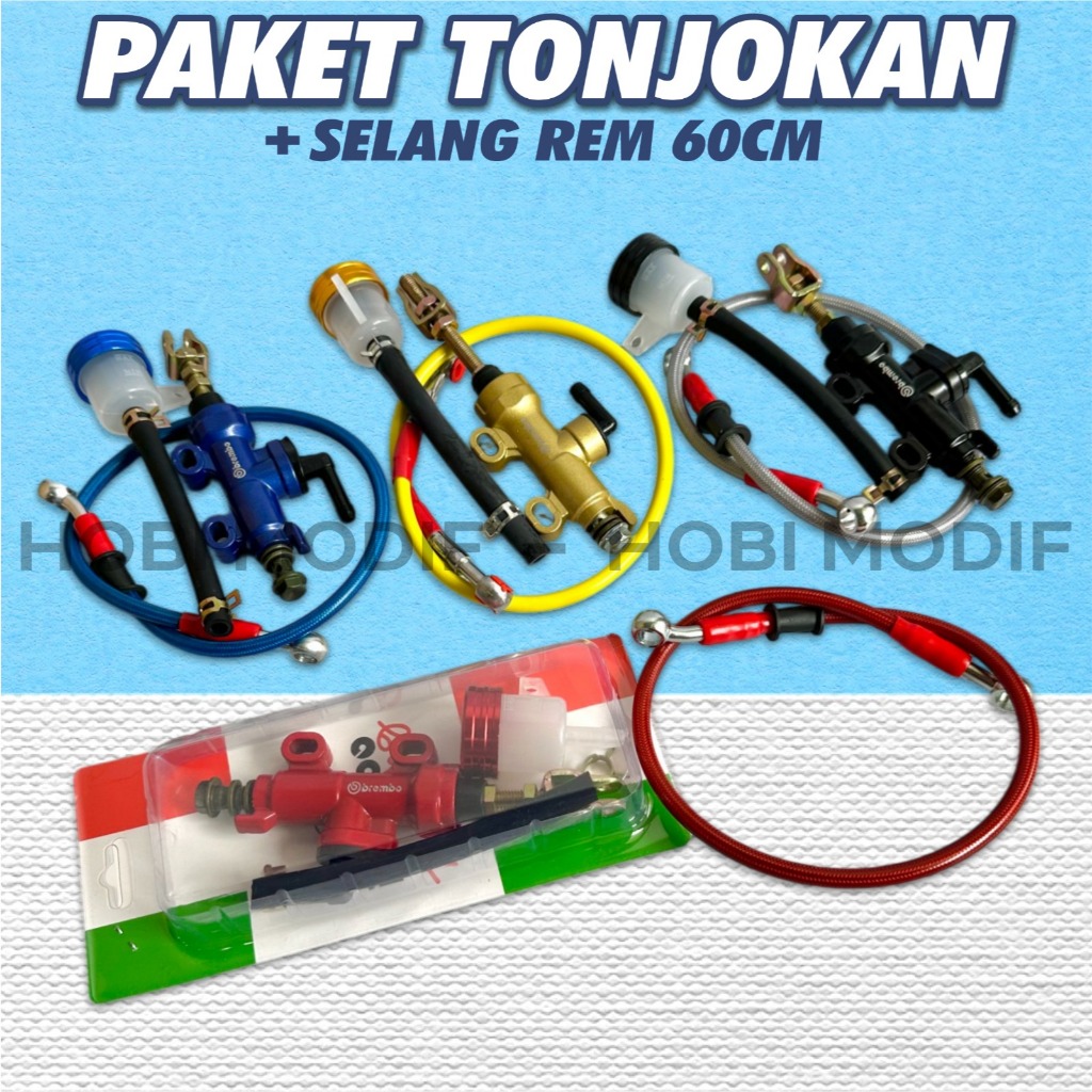 PAKET MURAH TONJOKAN REM BELAKANG BREMBO BABET PREMIUM TONJOKAN MASTER BELAKANG ORIGINAL TABUNG PISA