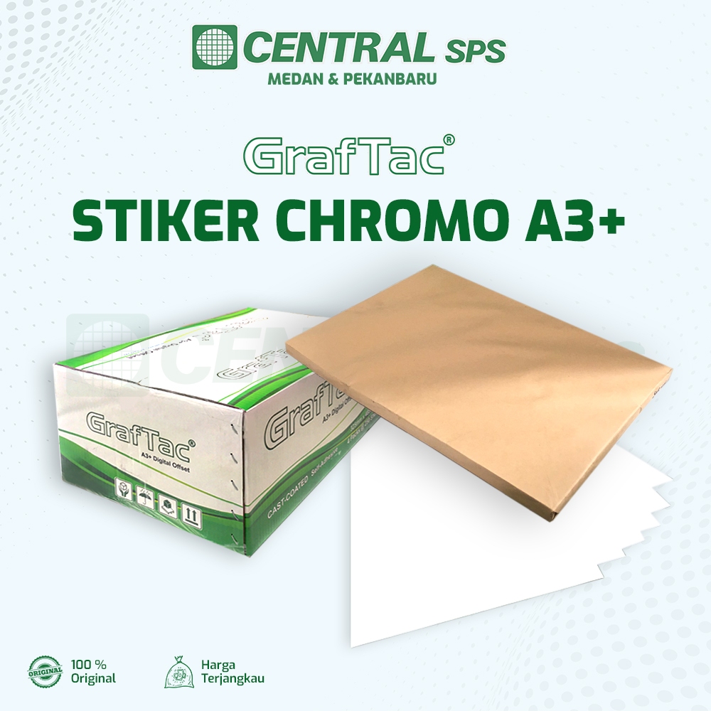 

Stiker A3+ Graftac HWG Chromo Matte Digital Print - Pack isi 100 lembar