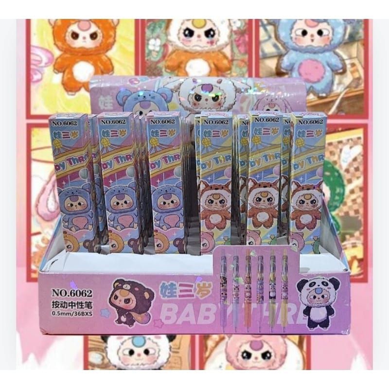 

PULPEN MEKANIK 0.5MM BLINDBOX LABUBU SANRIO SINCHAN BABY THREE / PULPEN BB BB3 LABUBU KUROMI