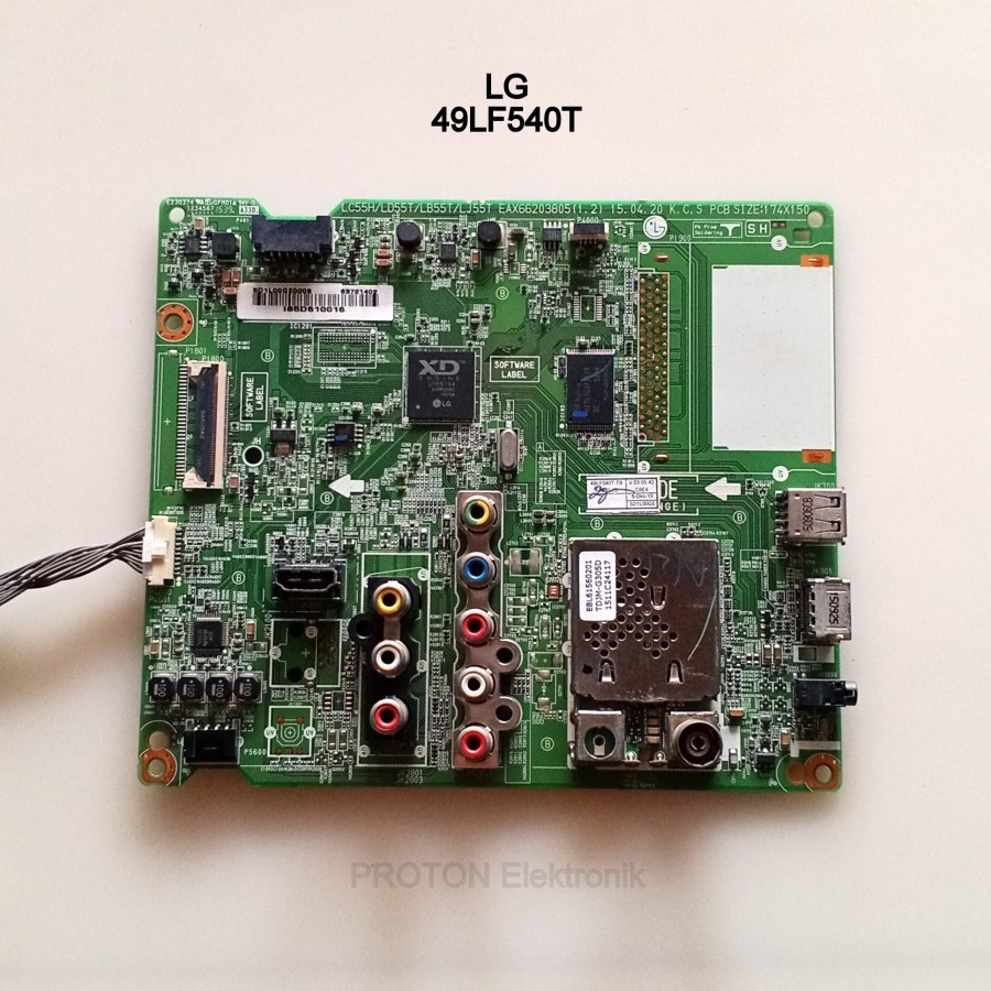 Mainboard LED TV LG 43LF540T 49LF540 49LF540T 49LF540T-TB 55LF550T Matherboard Mesin EAX66203805 PCB