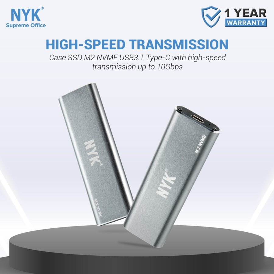 M.2 NVME SSD M2 Enclosure To USB C Adapter Case NYK