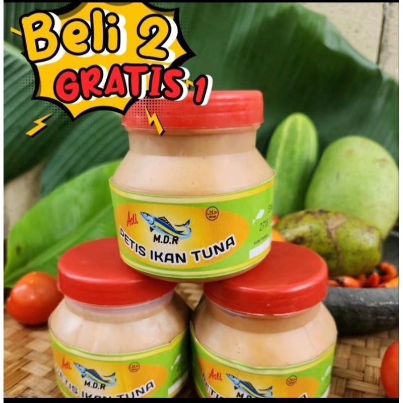 

(Sakera) [BELI 2 GRATIS 1] 3 Botol Petis Madura Asli Ikan Tuna 300g MDR