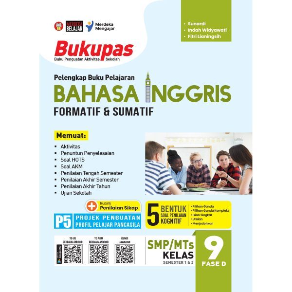 BUKUPAS BAHASA INGGRIS UNTUK SMP/MTs KELAS 9 FASE D - Yrama Widya