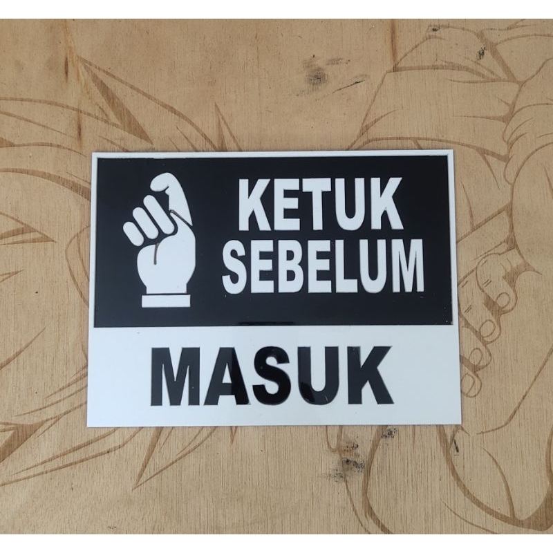 

Papan ketuk sebelum masuk