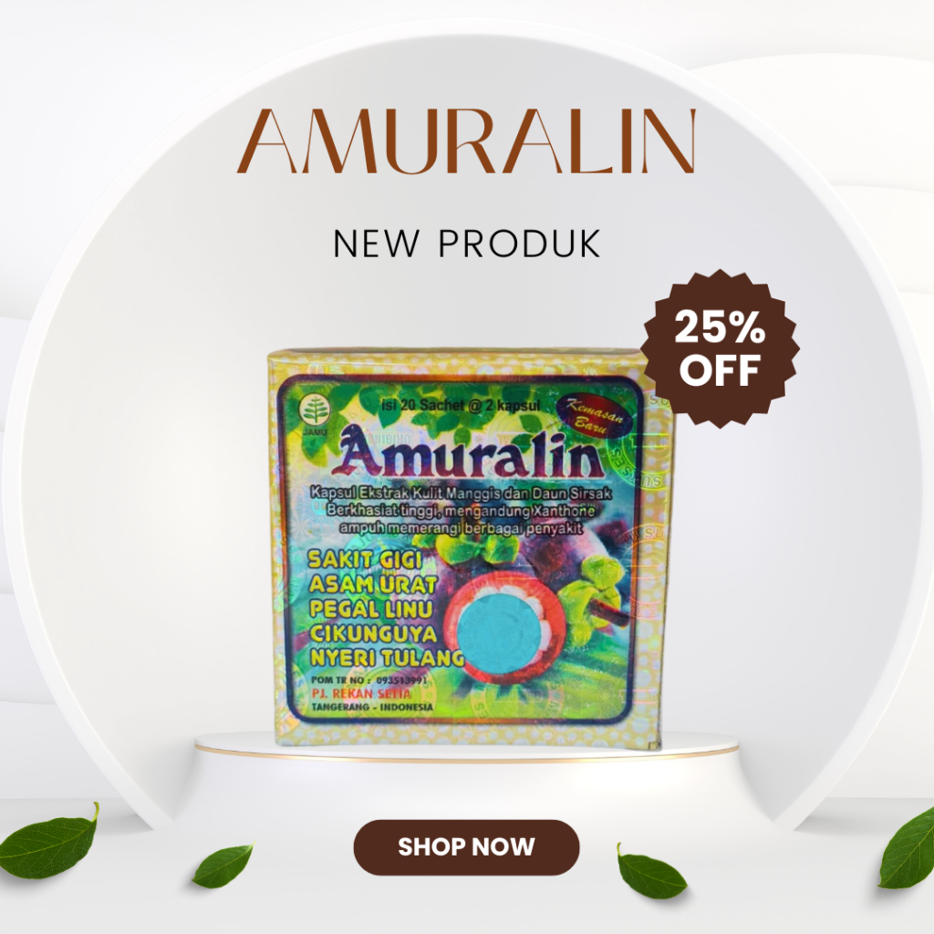 

AsamUrat Amuralin pegalinu 1 box isi 20 sachet