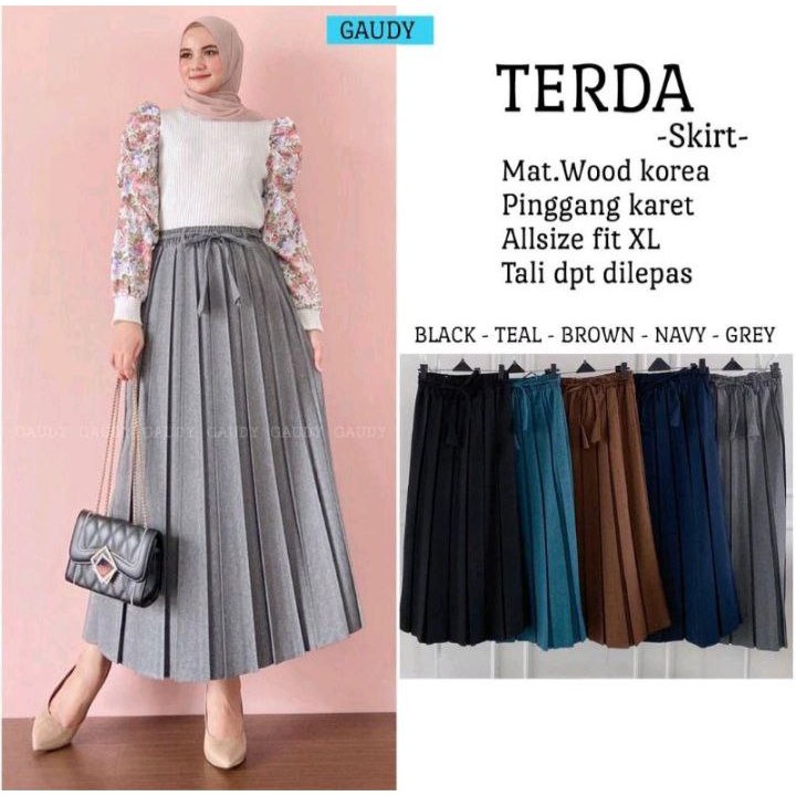 ROK PLISKET SEMIWOLL POLOS/ROK KANTOR/JENNAMIRA_MODE/ROK FORMAL
