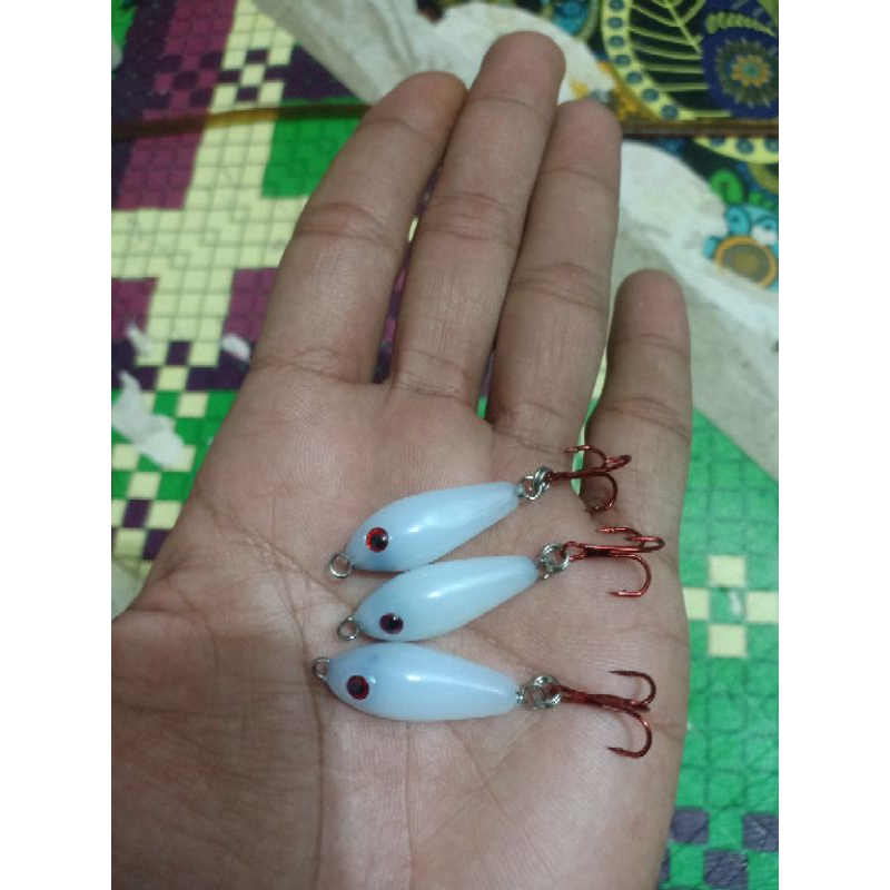 swimmer lure hampala 2,5cm / umpan pancing tenggelam / swimmer casting / casting / umpan ikan hampal