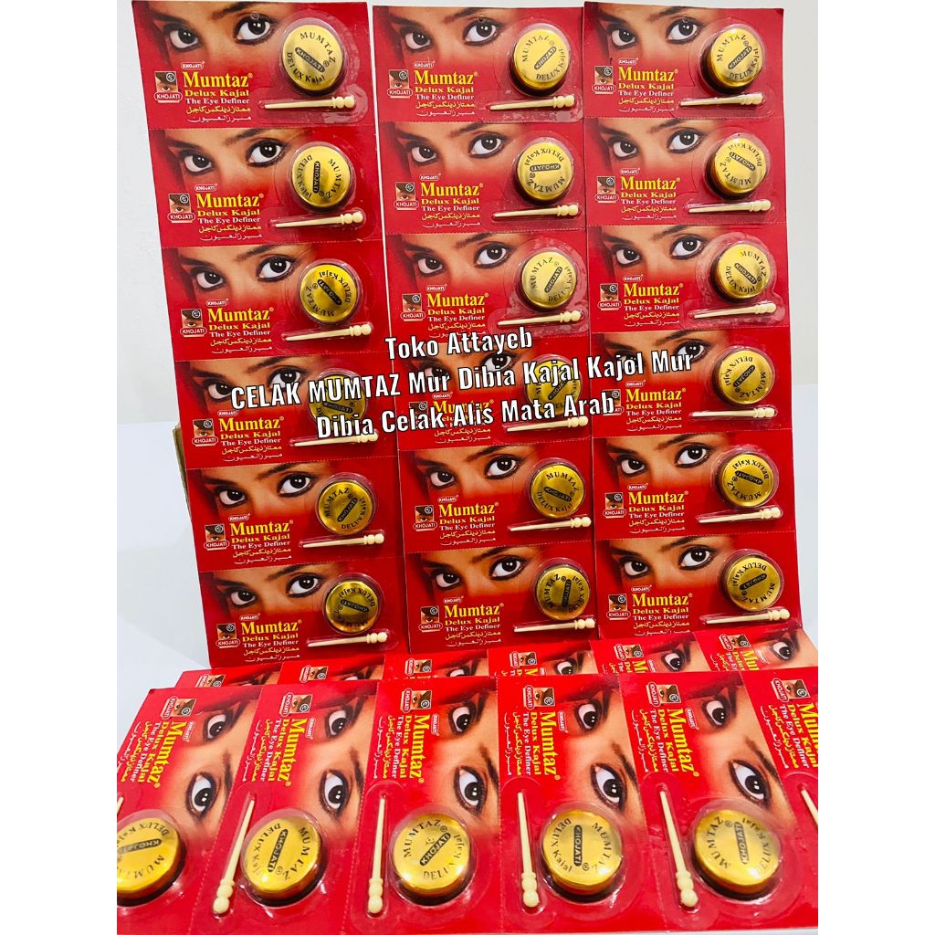 1 LUSIN ISI 12 PCS CELAK MUMTAZ Mur Dibia Kajal Kajol Mur Dibia Celak Alis Mata Arab