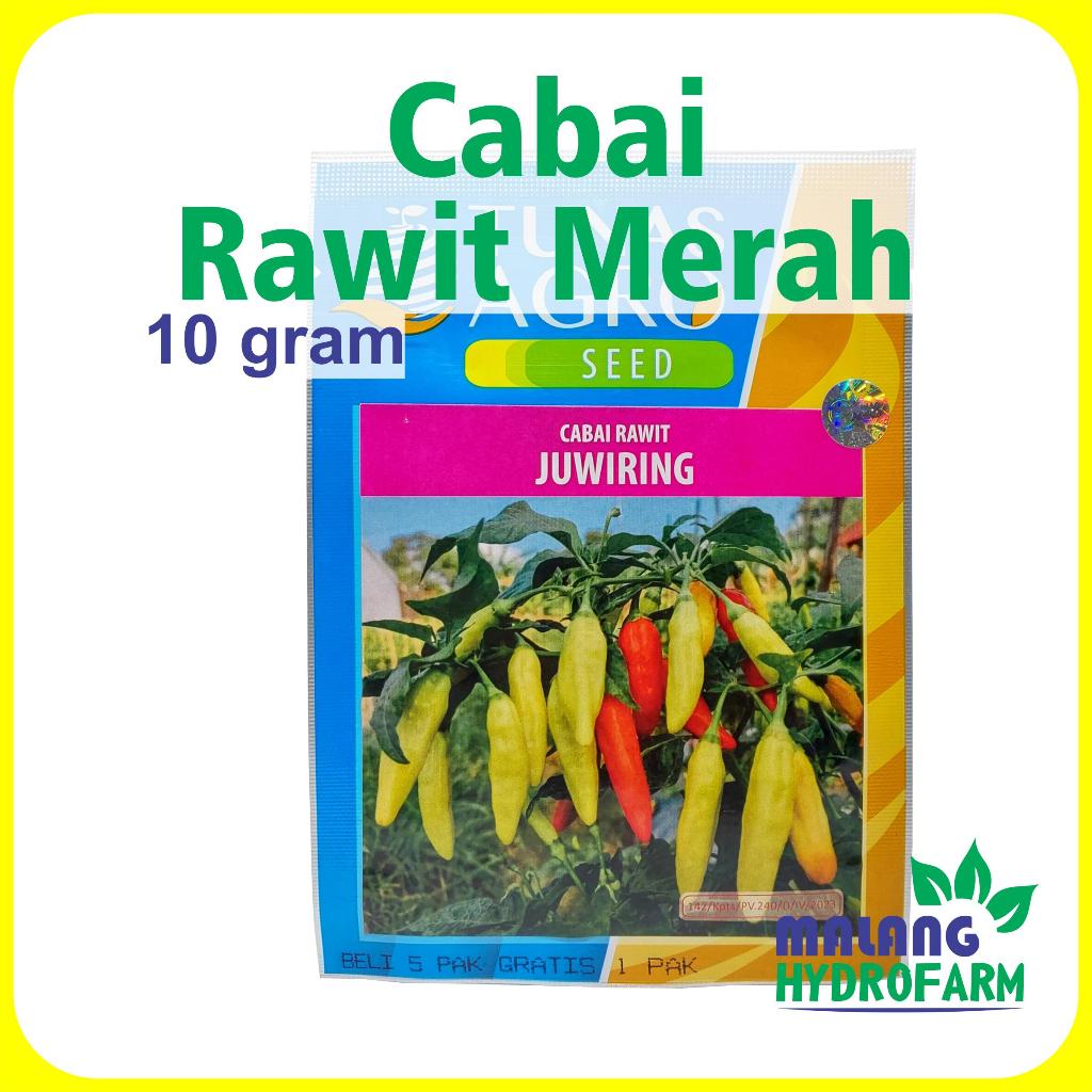Benih Cabai Rawit Merah Juwiring 10 g Tunas Agro dataran rendah - tinggi hydroponik hidroponik bibit