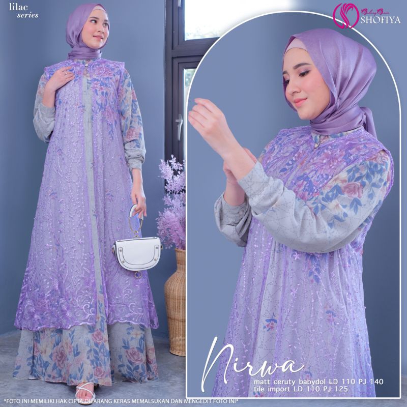 (RESTOCK)GAMIS DRESS OOTD//NIRWA  BY SHOFIYA - KANITA MAXY BY UNIQUE