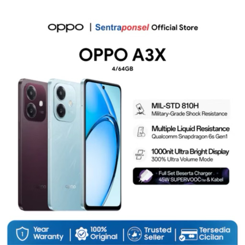 BEST SELLER HP 2 JUTAAN oppo A3x