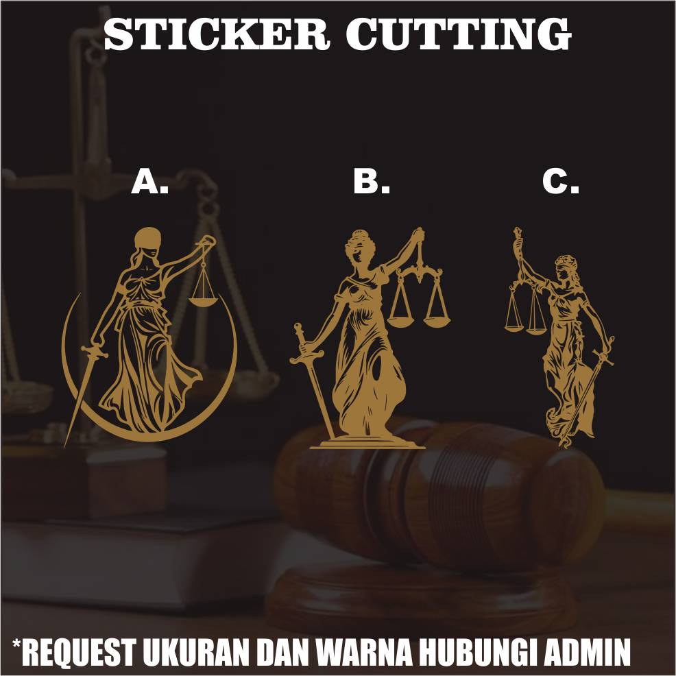 Stiker Justice / Lawyer / Sticker Cutting