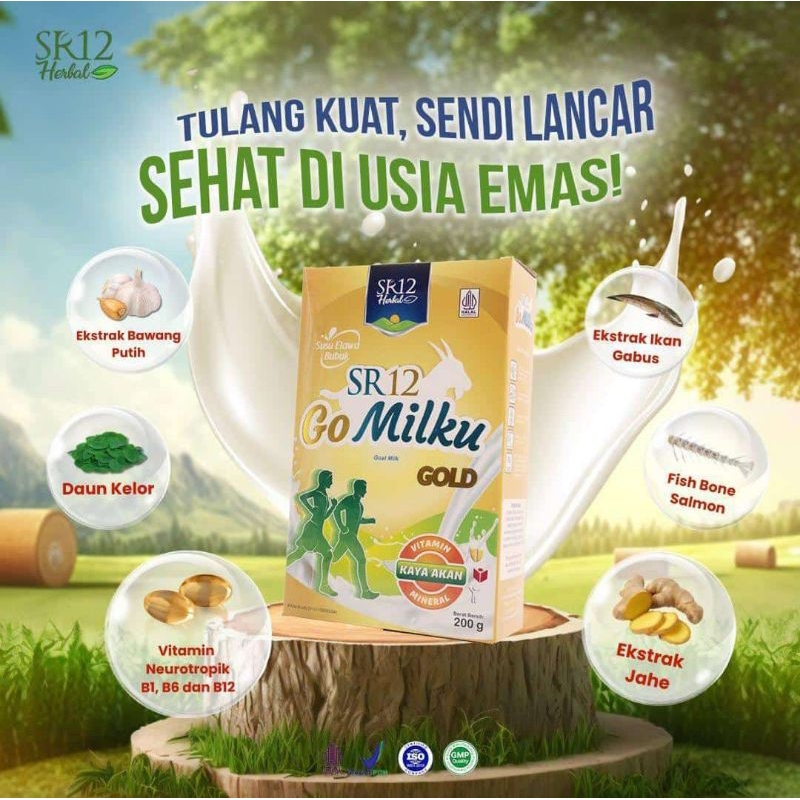 

GoMilku Gold susu kambing etawa premium bagus untuk kesehatan tulang dan syaraf