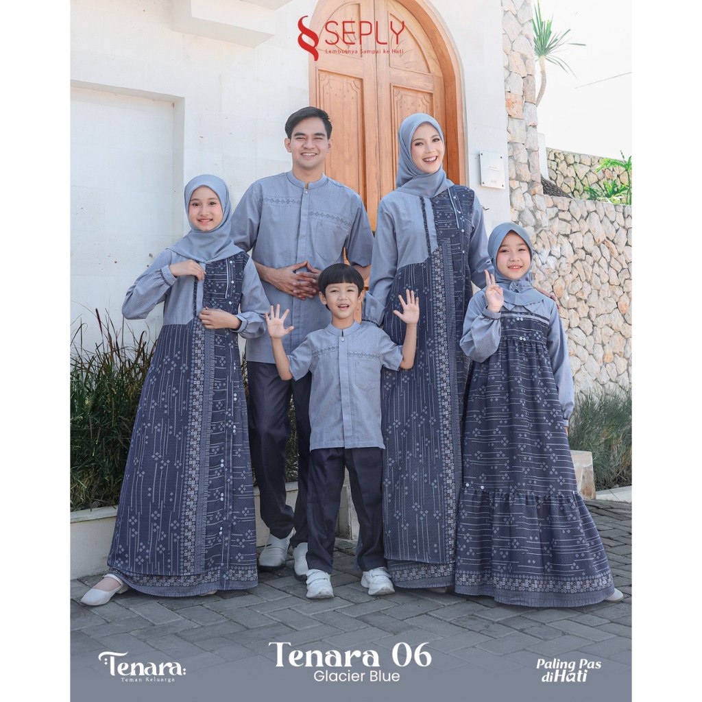 Seply | Tenara 06 Glacier Blue Sarimbit Keluarga