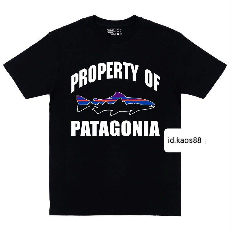 Patagonia - Property of patagonia - Kaos casual - kaos Patagonia - fly fishing