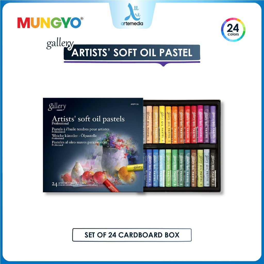 

Gramedia Surabaya - Mungyo Gallery Artists Soft Oil Pastel Set Crayon Minyak Set 24