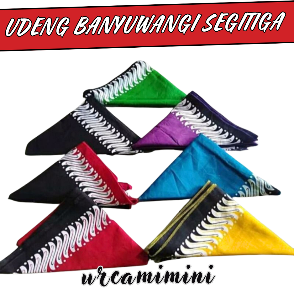 Udeng Banyuwangi Segitiga / Iket Kepala Segitiga Banyuwangi