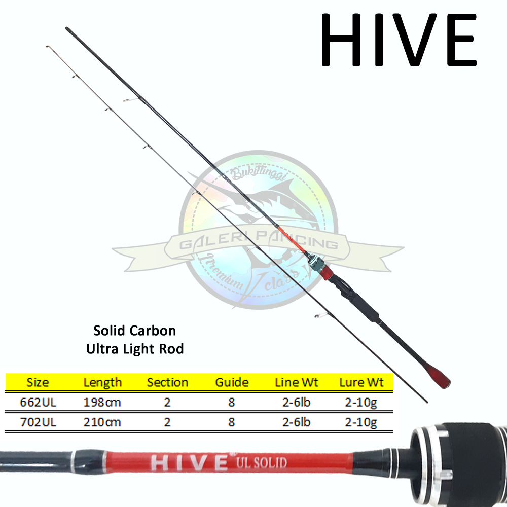 Joran UL Hive UL Solid 662 702 UL - Ultralight Rod - Solid Carbon