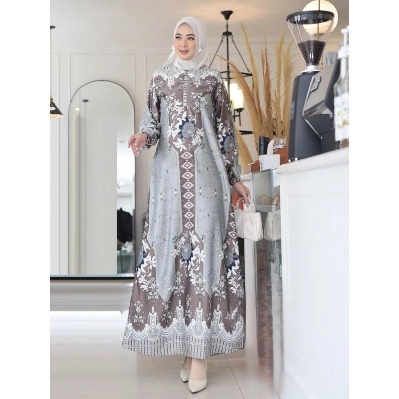 GDTima Gamis Silk Gamis Saten Gold Gamis Makmara Motif Gamis Seragam Baju Seragam Gamis Jumbo 130