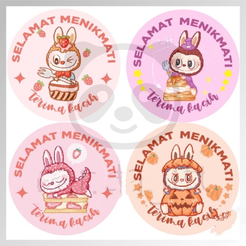 Stiker Selamat Menikmati Stiker Thank You Stiker Home Made Stiker Selamat Menikmati Sticker Bulat Ro