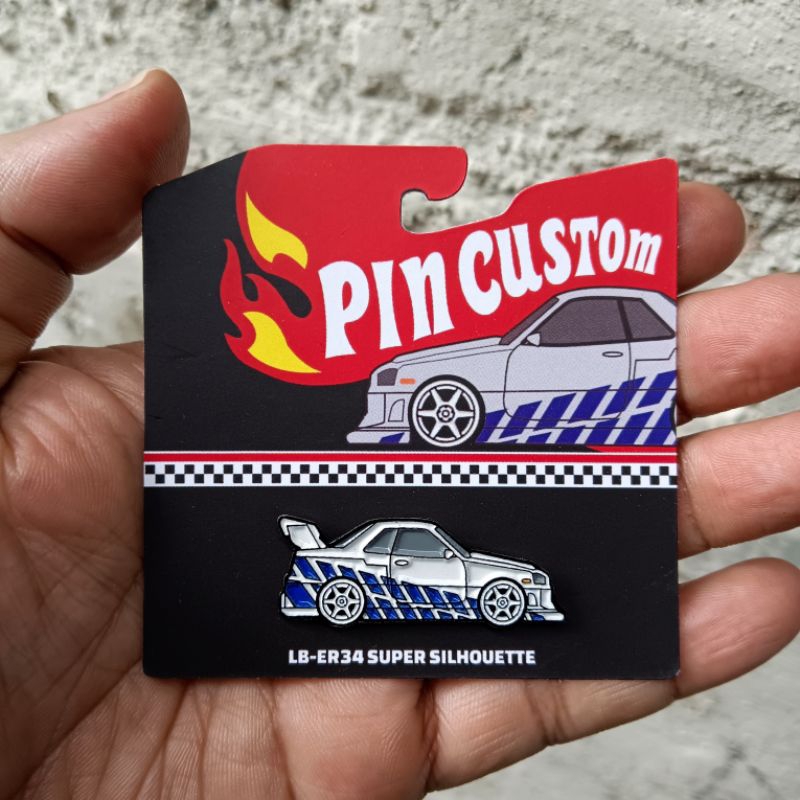 Pin Bros Diecast Nissan R34 Silhoutte