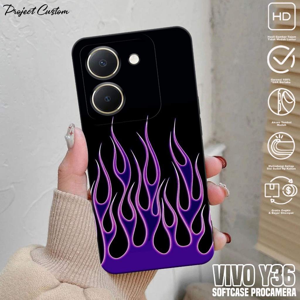 Softcase Hp VIVO Y36 - Case Hp VIVO Y36 ( FIRE ) Silikon Hp VIVO Y36 - Casing Hp VIVO Y36 - Cassing 