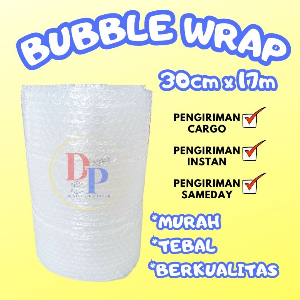 

Bubble Wrap Bening 30cm x 17m / Bubble Wrap Packing Waterproof