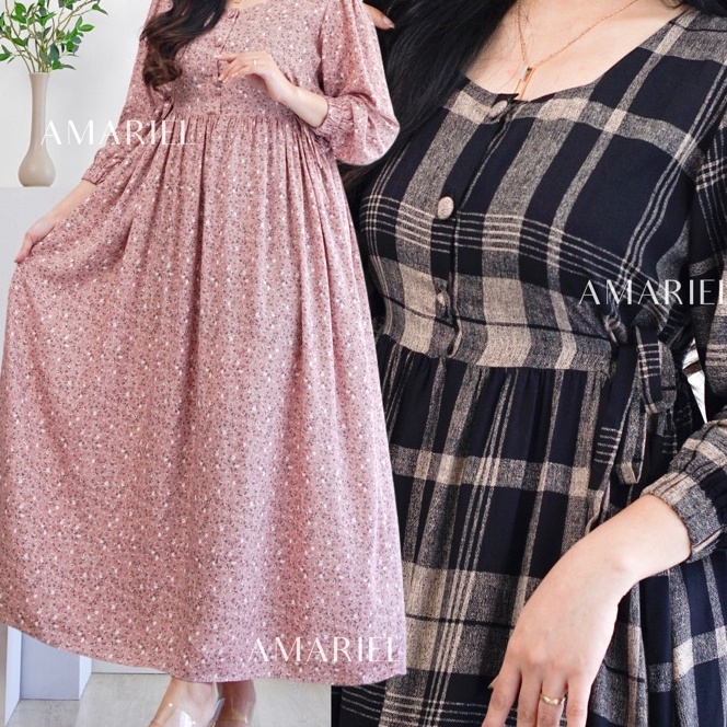 Wah Amariel Tulsa Dress Daster Nyaman Bumil Busui Friendly