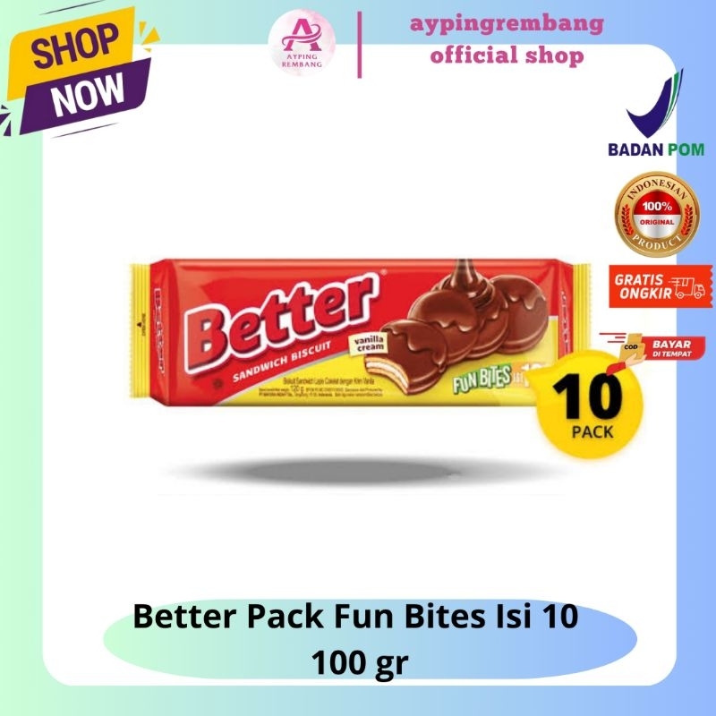 

Better Sandwich Biscuit Pack Fun Bites Isi 10 | 100gr