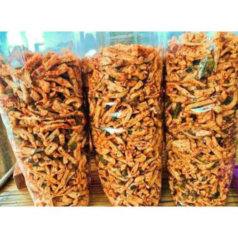 

BASRENG (PEDAS DAUN JERUK) SULTAN GARUT PREMIUM BASRENG GORENG PEDAS ISI 1KG