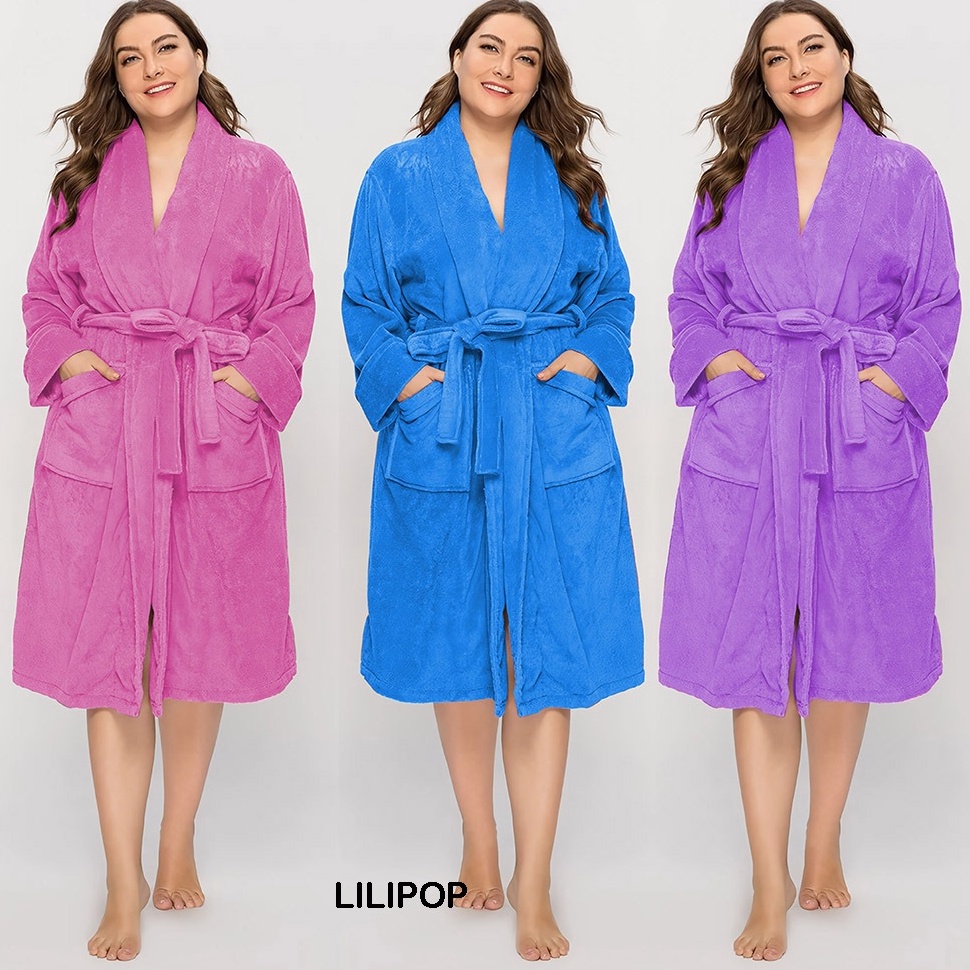 Suplier1st Lilipop Baju Handuk Kimono Jumbo XXL Wanita Dewasa Original Murah All size
