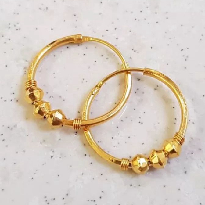 Terlaris Anting Emas Murni 24k asli Emas Muda