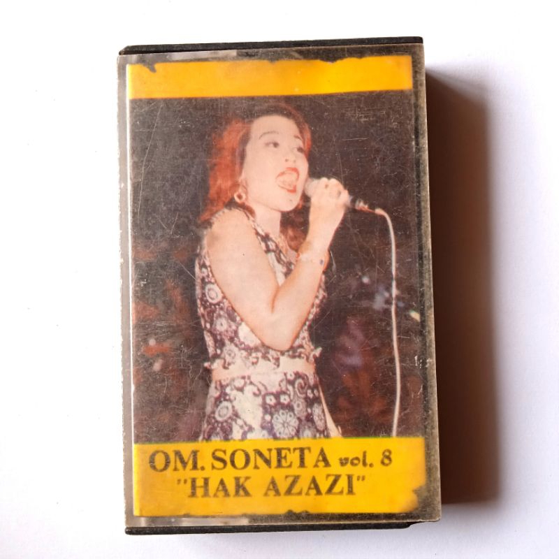 Antik Vintage Kaset Pita Lama O.M.SONETA HAK AZAZI VOL.8 Pimp.Rhoma Irama Utuh Layak Koleksi