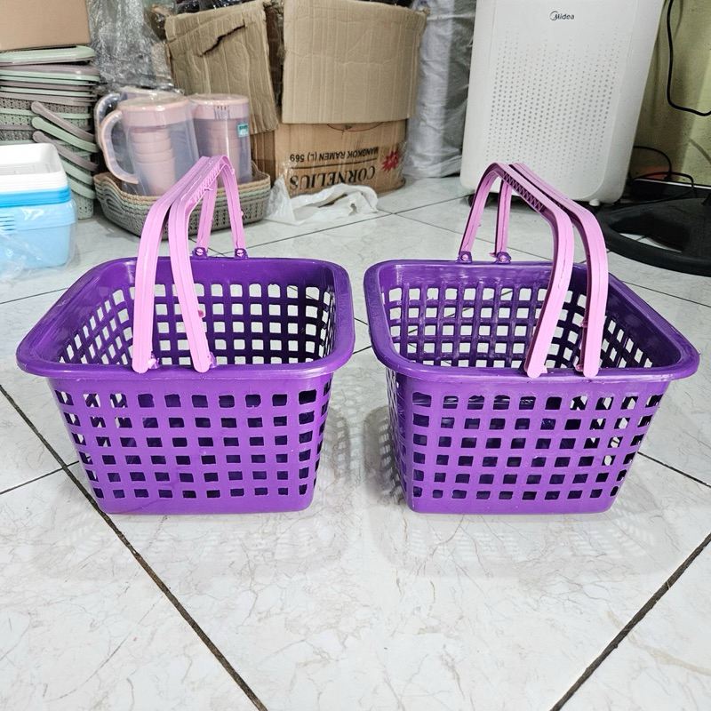 KERANJANG PARCEL/KERANJANG PARCEL UNGU/KERANJANG PASAR/KERANJANG UNGU/KERANJANG SERBAGUNA/KERANJANG 